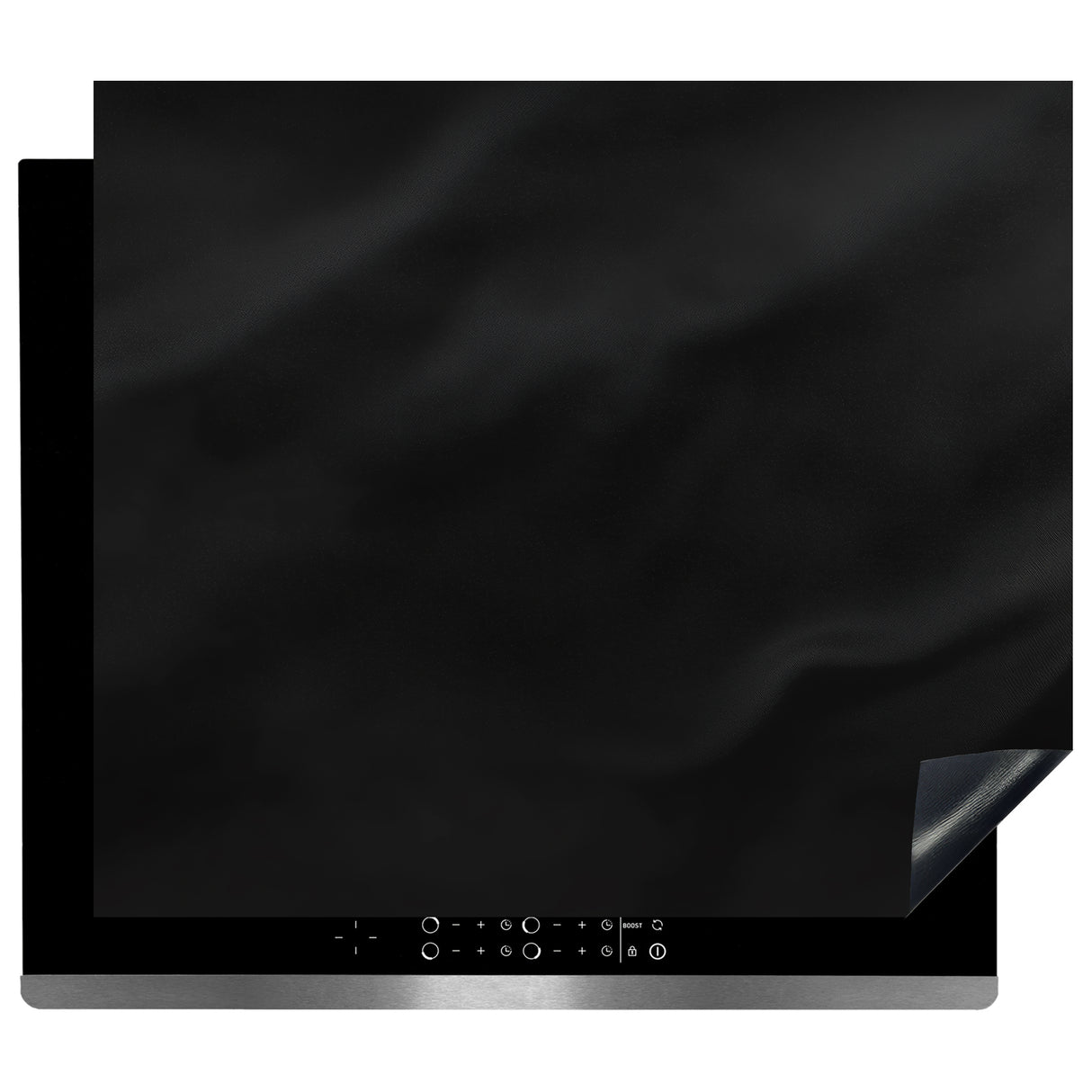 Inductie Beschermer - Afdekmat - Zwarte Textuur