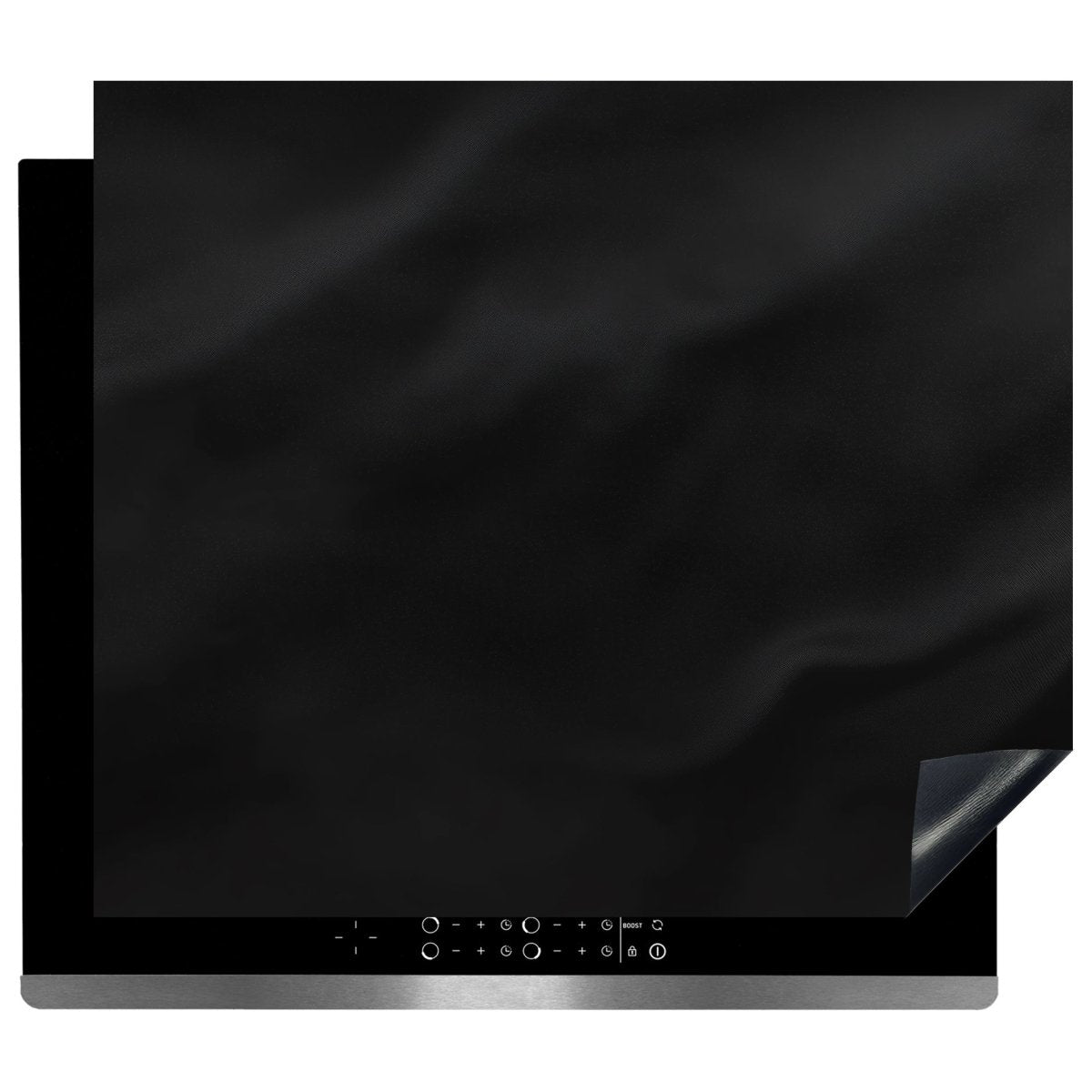 Inductie Beschermer - Afdekmat - Zwarte Textuur