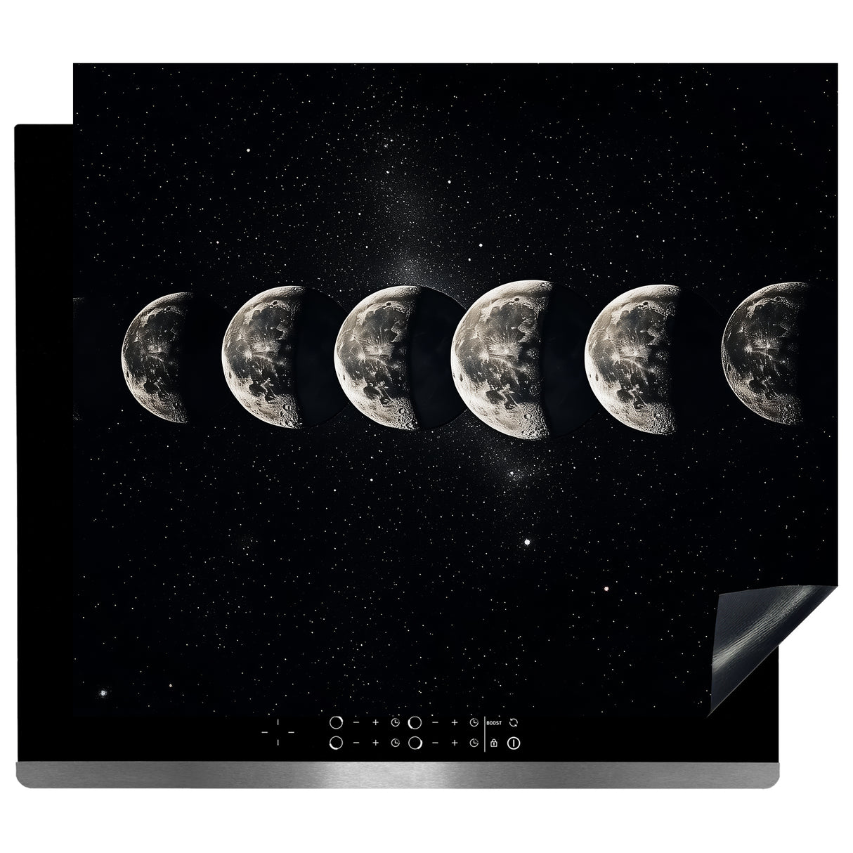 Inductie Beschermer - Afdekmat - Maanfasen