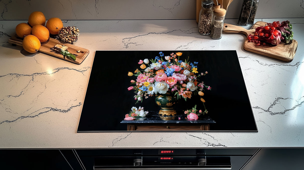 Inductie beschermer - Afdekmat - Luxe Bloemenvaas