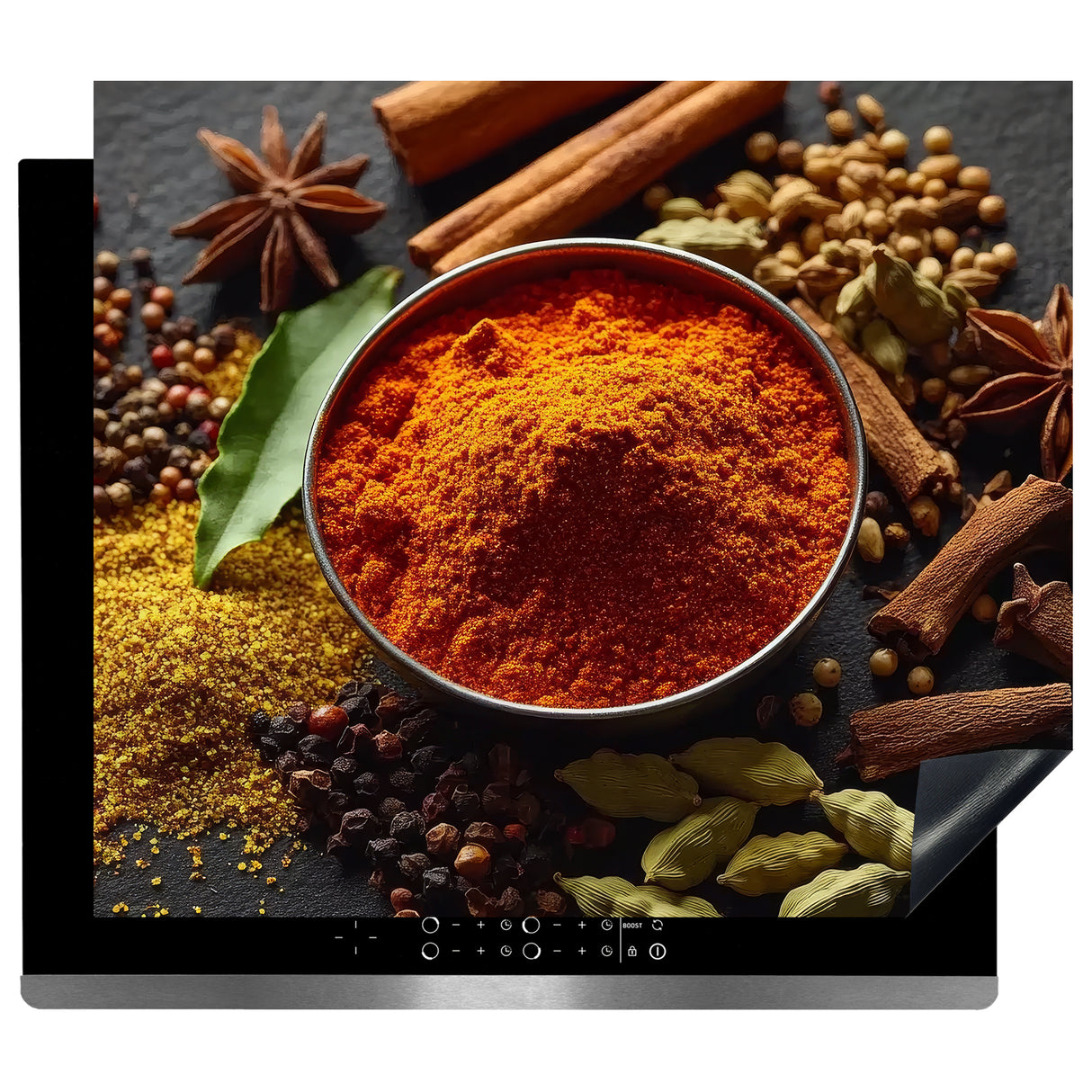 Inductie beschermer - Afdekmat - Ongemalen Specerijen