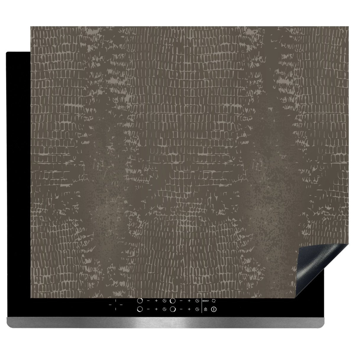 Inductie beschermer - Afdekmat - Croco Taupe