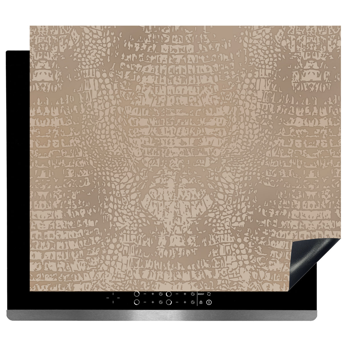 Inductie beschermer - Afdekmat - Croco Beige