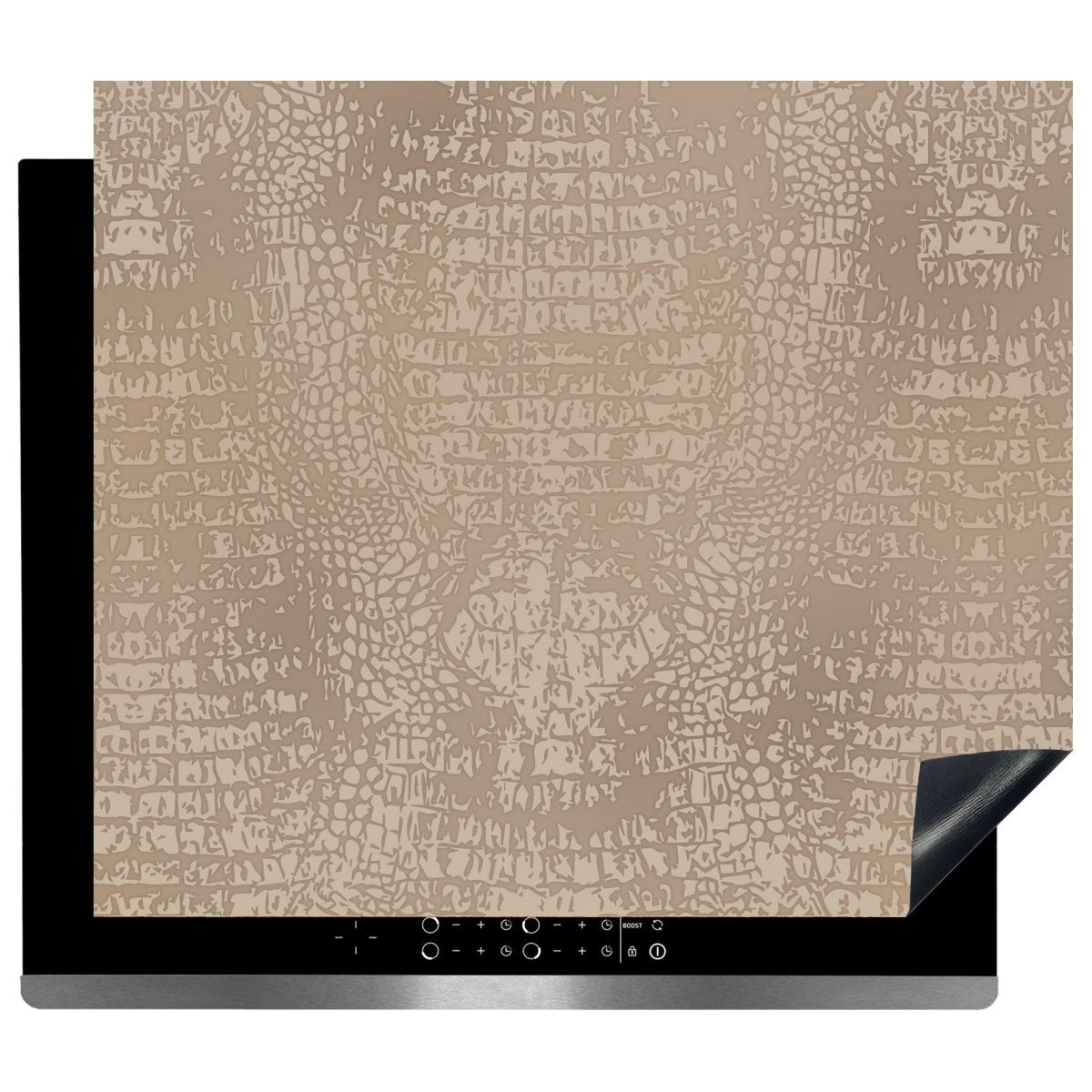 Inductie beschermer - Afdekmat - Croco Beige
