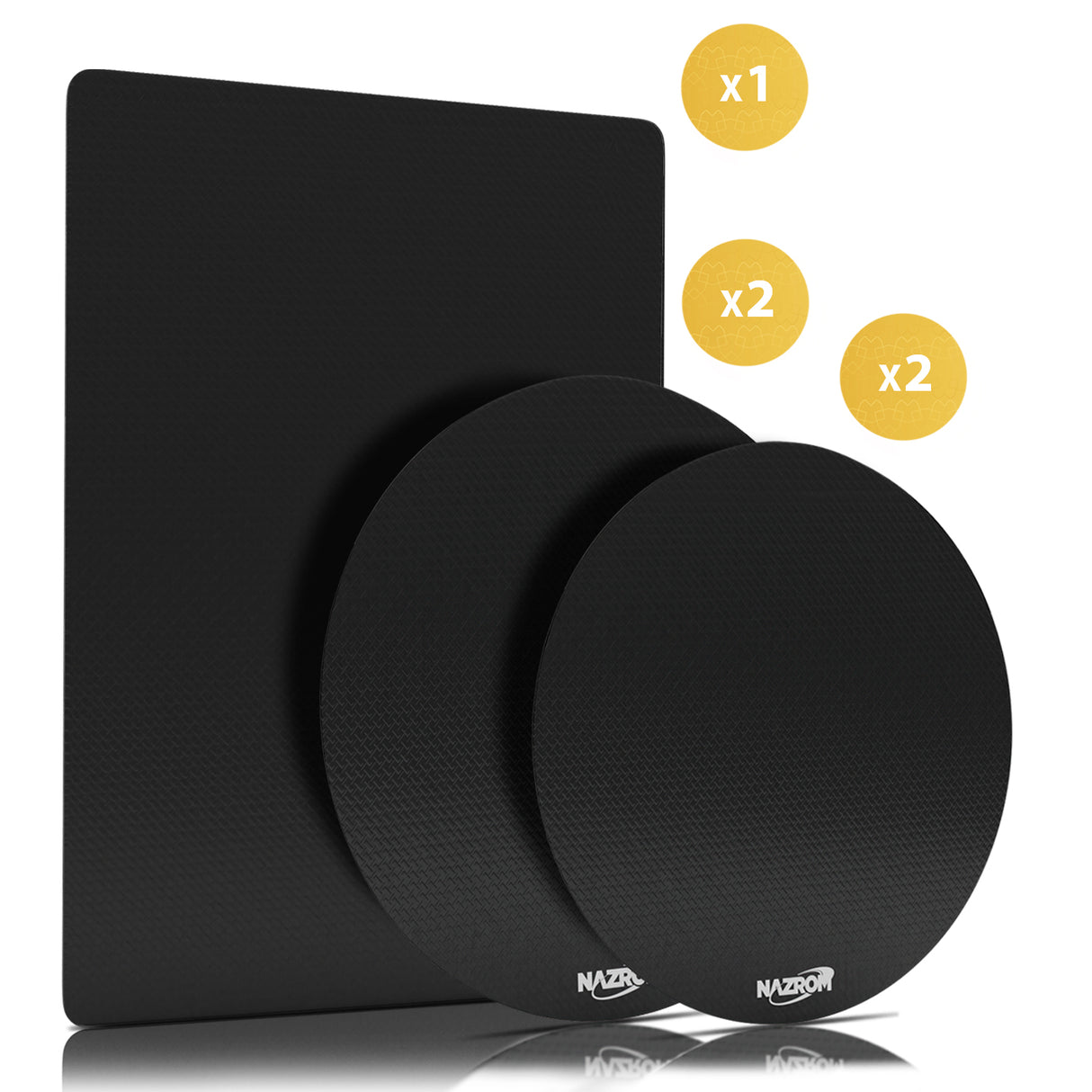 Inductie Beschermer Set Zwart – 5 Stuks | 3 Maten – Anti-Kras & Anti-Slip