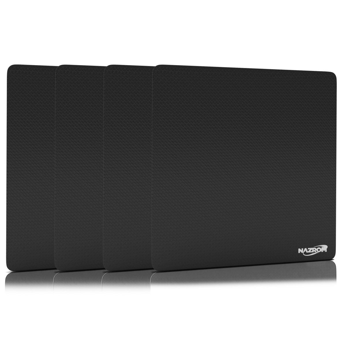 Inductie Beschermer Set Zwart – Voor Grote Kookzones - 4 stuks 24x24 cm