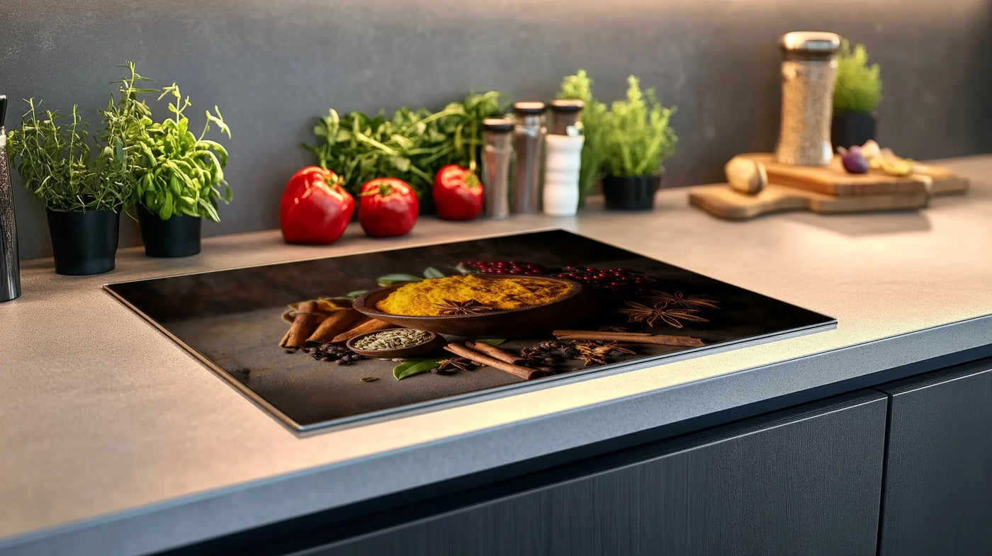 afdekplaat met een kruiden print