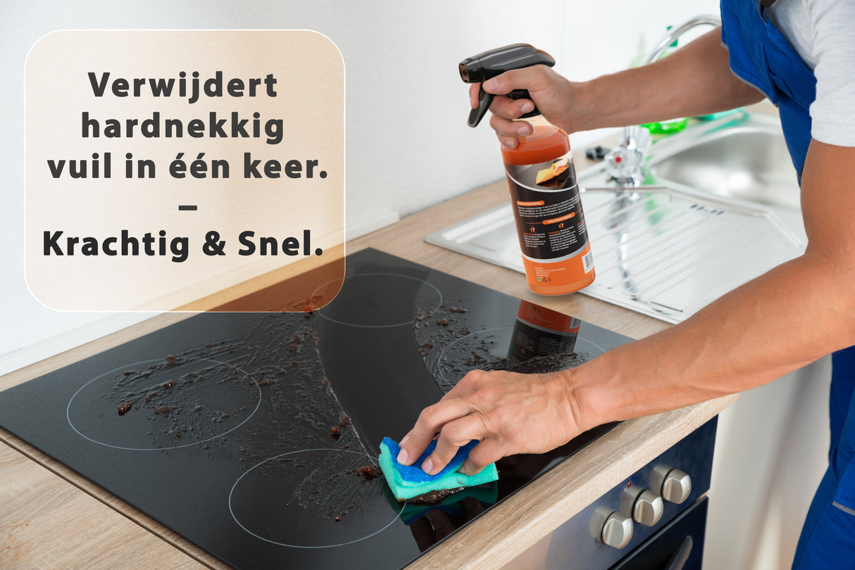 Kookplaatreiniger – Voor Inductie, Keramische en Glazen Kookplaten | Streeploos Schoon