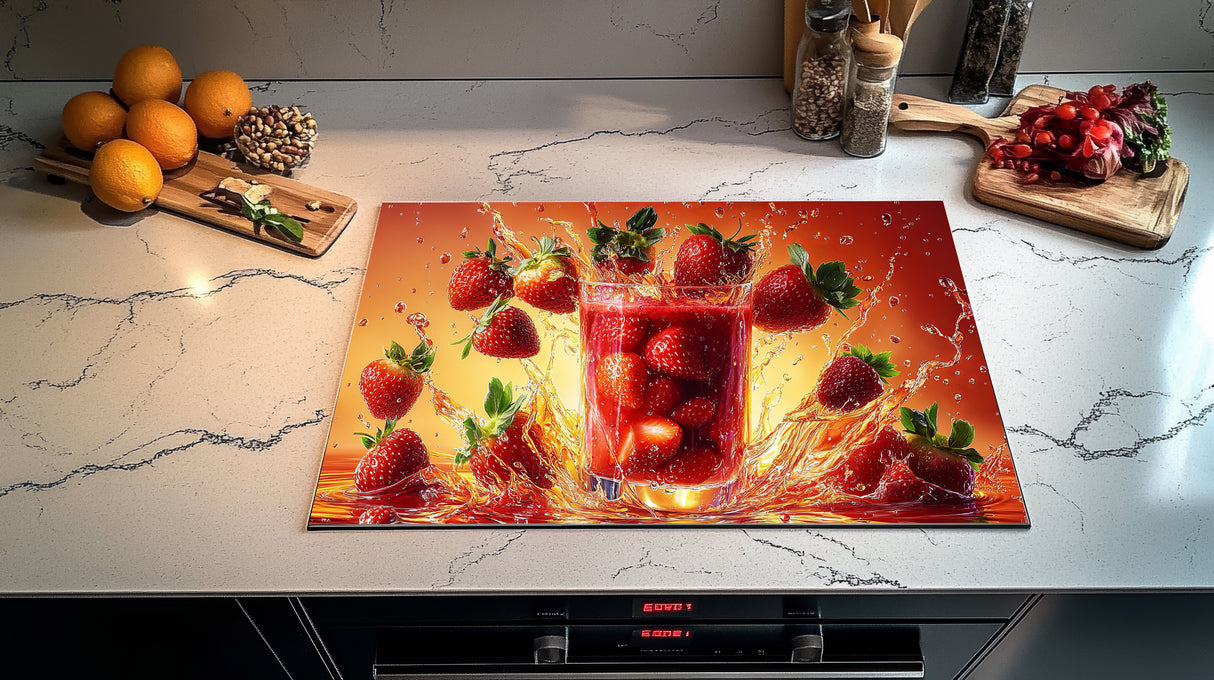 Inductie beschermer - Afdekmat - Berry Splash