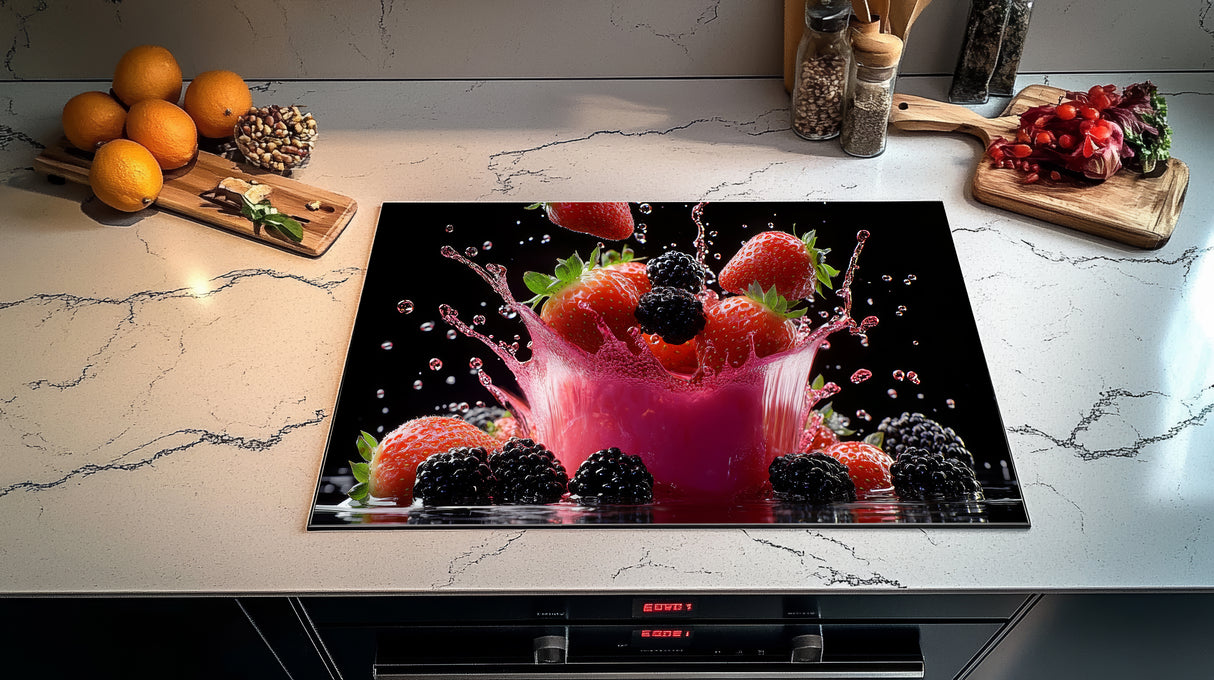 Inductie beschermer - Afdekmat - Berry Crush