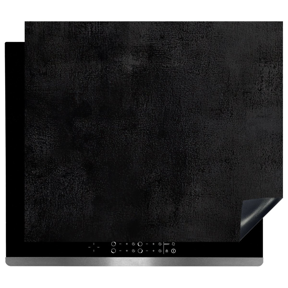 Inductie Beschermer - Afdekmat - Donkere Suede Textuur