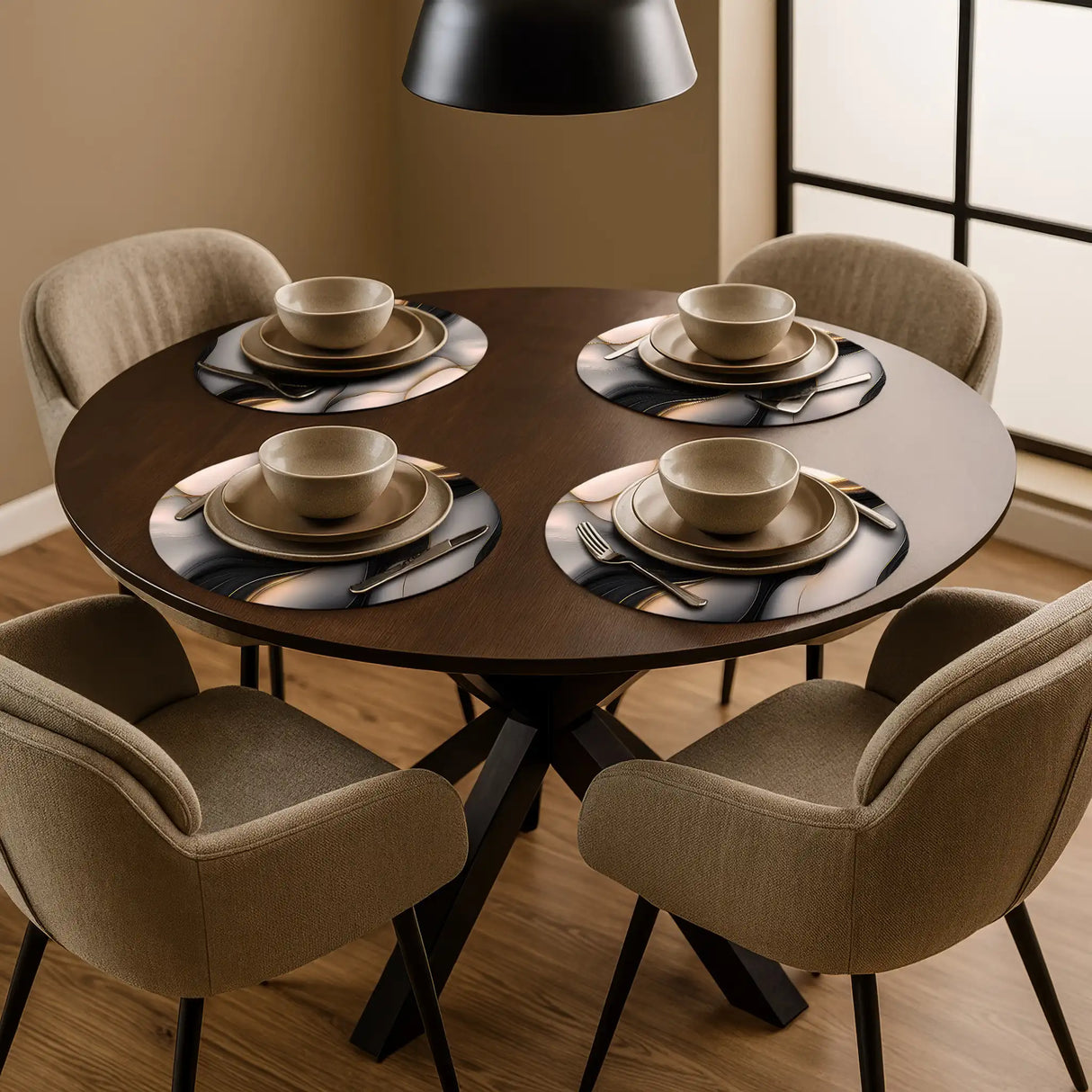 ronde placemats ronde tafel