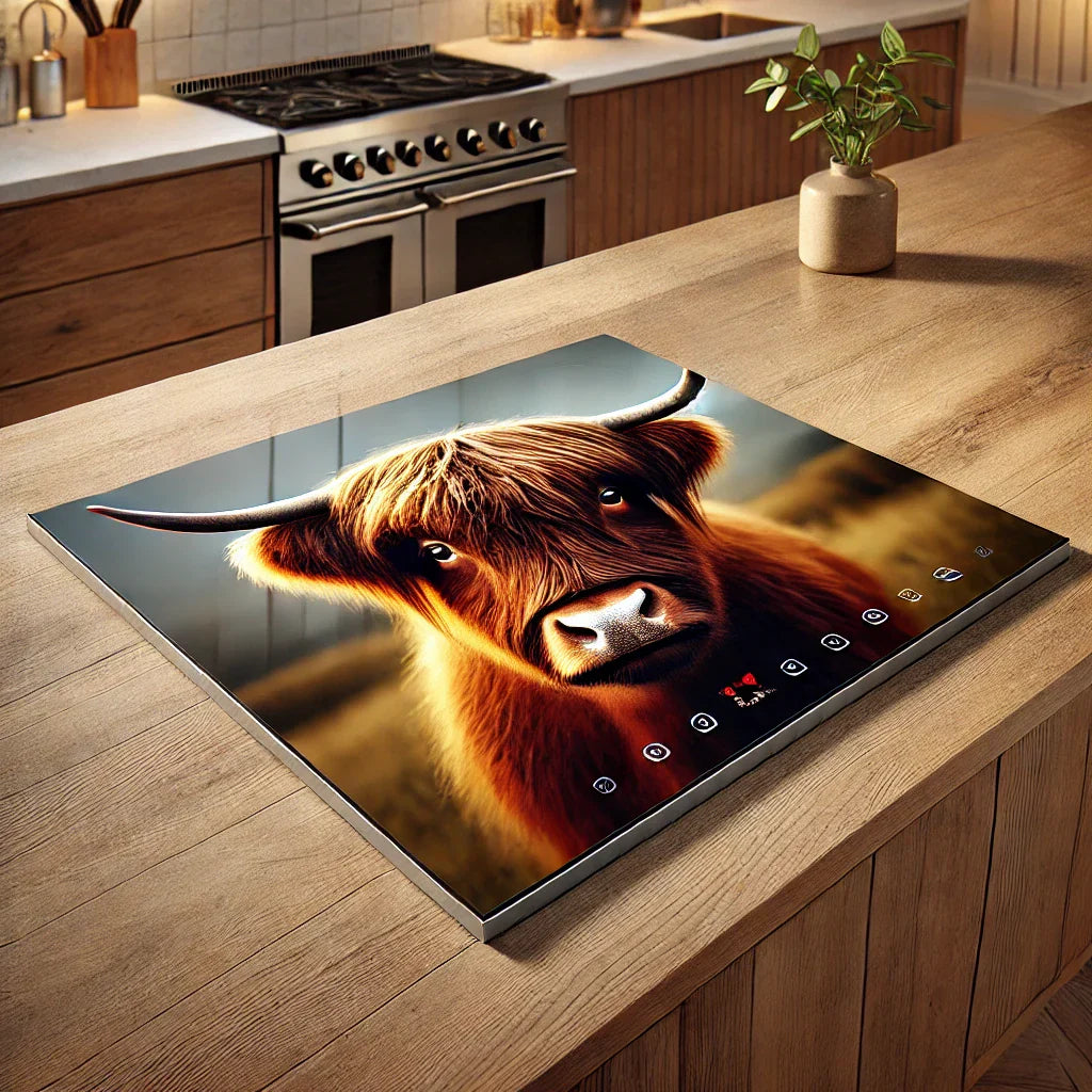 Inductie Beschermer met Schotse Hooglander: Meer dan Alleen een Mooi Plaatje