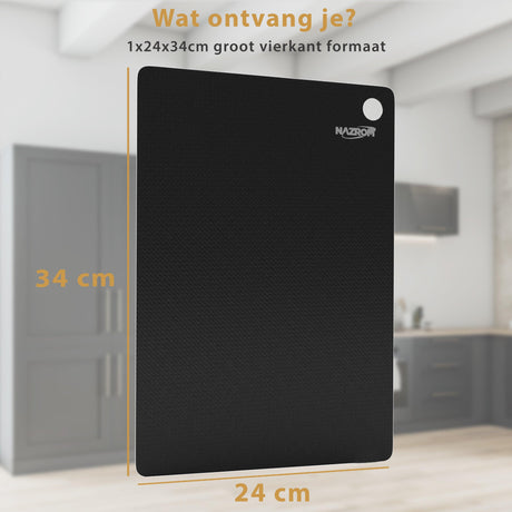 Zorgt een afdekplaat of mat niet voor een inductie kookplaat storing?