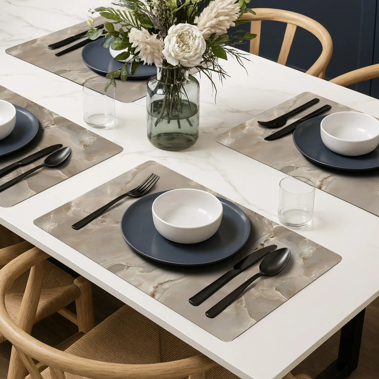 Luxe Vinyl Placemats Van Kunststof – Golden Sand