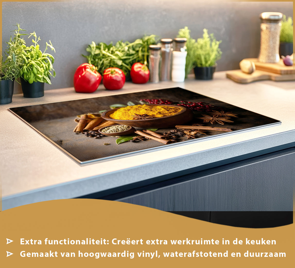 Inductie beschermer - Afdekmat - Authentieke Specerijenmix