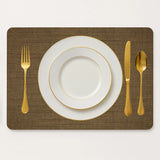 Placemat kunststof met bord en bestek
