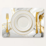 Luxe Vinyl Placemats Van Kunststof – Azure Gold