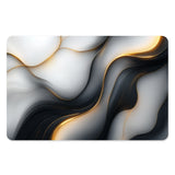  placemats kunststof goud wit zwart design