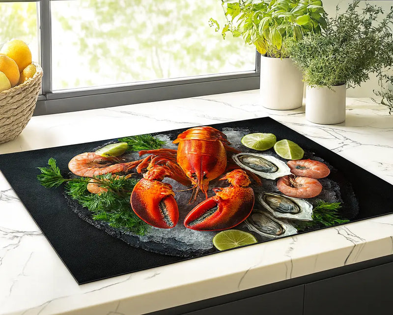 een afdekplaat met een print