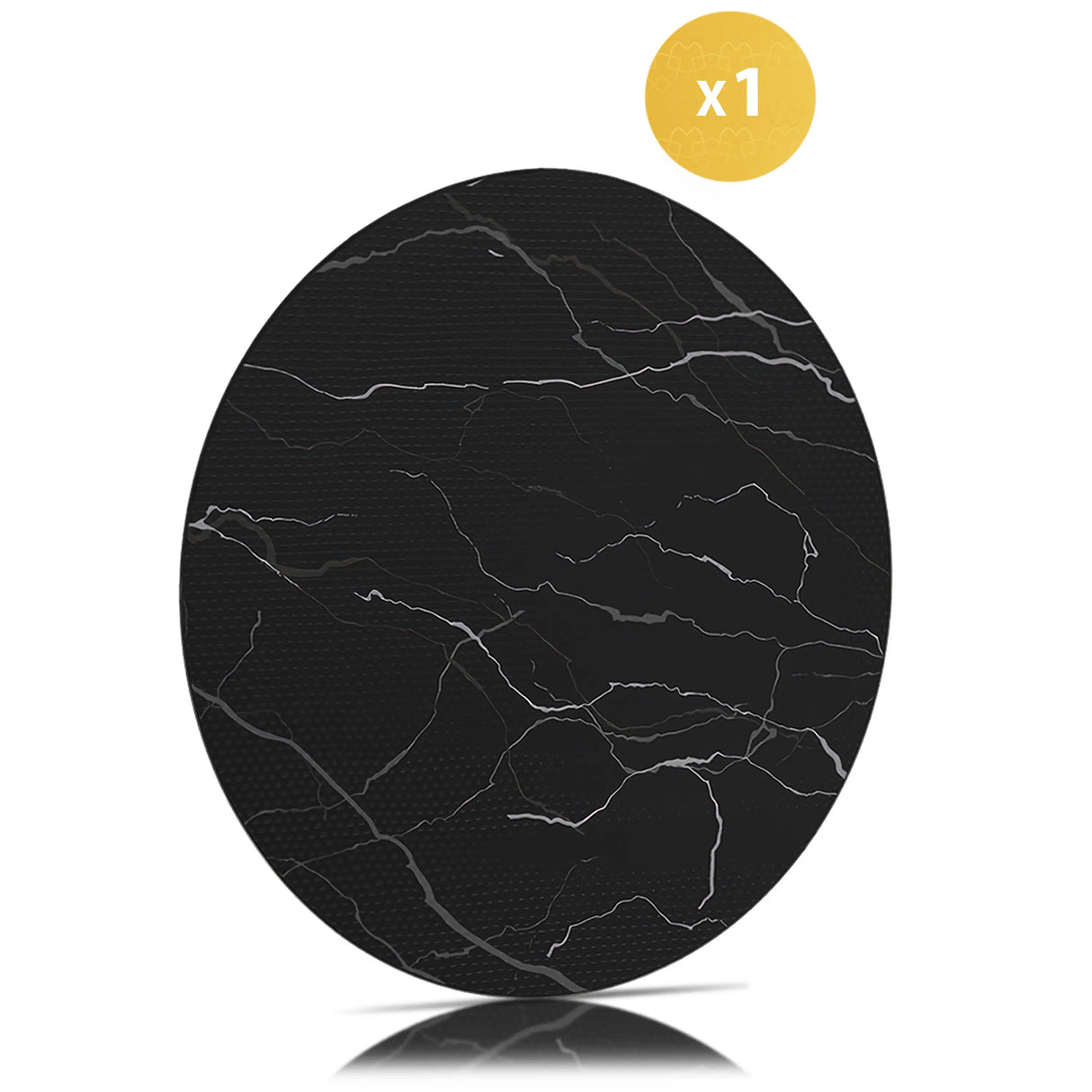 NAZROM® Inductie Beschermer – 1 x Inductie Mat - 32Ø cm - Marmer Inductiemat NAZROM 