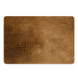 Rechthoekige placemat met luxury croco look in goud