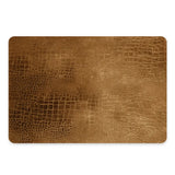 Rechthoekige placemat met luxury croco look in goud