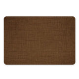 Bruin linnen vinyl placemat