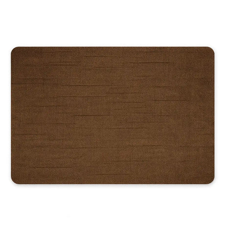 Bruin linnen vinyl placemat