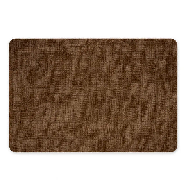 Bruin linnen vinyl placemat
