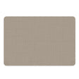 Vinyl placemat van kunststof in licht beige ribbelstructuur met strakke afwerking