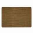 Vinyl placemat van kunststof in warm bruin geweven design met antislip en waterdichte afwerking