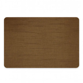 Vinyl placemat van kunststof in warm bruin geweven design met antislip en waterdichte afwerking