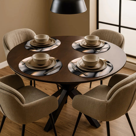 ronde placemats ronde tafel 