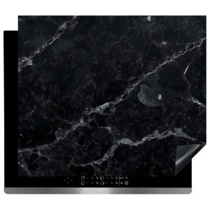 Inductie Beschermer - Afdekmat - Luxe Zwart Composietlook