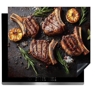Inductie beschermer - Afdekmat - Gegrilde Kotelet