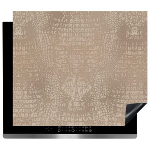 Inductie beschermer - Afdekmat - Croco Beige